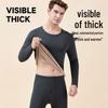 Langsaha Couple's Plush Thickened Thermal Underwear Set