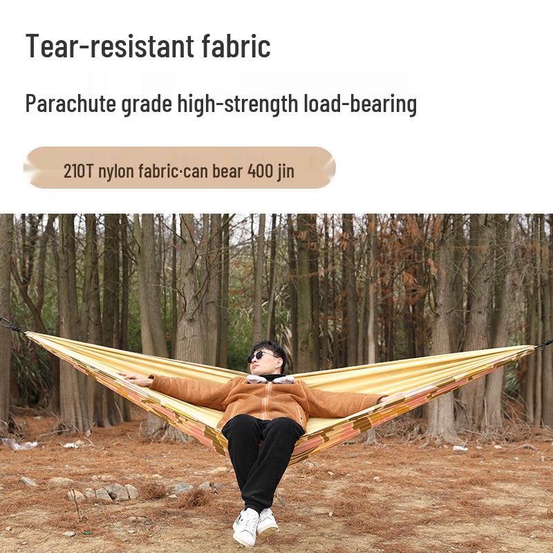 Anti-Rollover Double Camping Hammock: Thick, Durable, High Load Capacity for Two