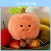 Adorable Plush Peach Doll Cute Cartoon Stuffed Toy Decorative Figure For Gifts