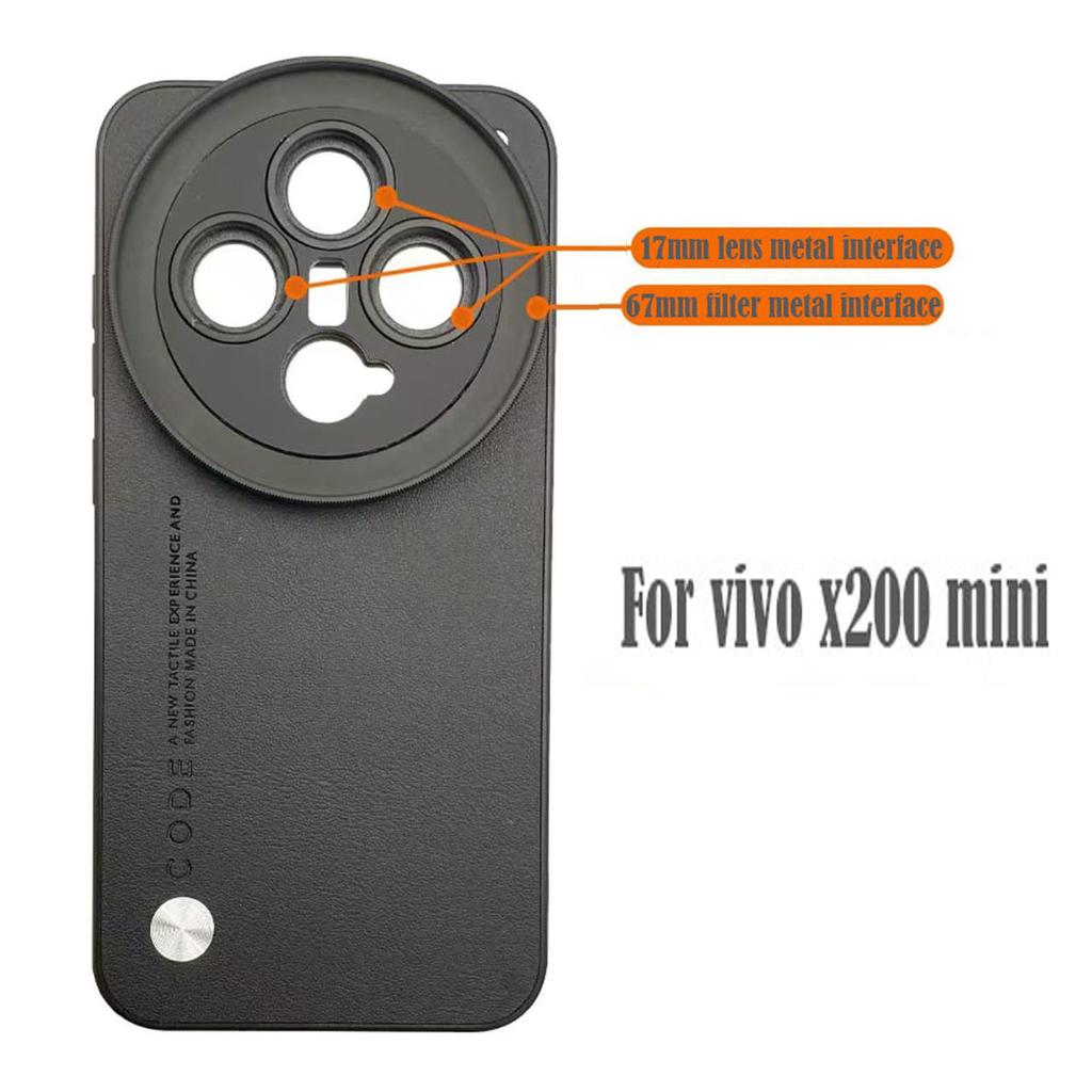 17MM Gänga Telefonskal för Vivo X200 Pro Mini 67MM Gänggränssnitt Filterringadapter Telefonskal För Telefonlins CPL VU-Filter