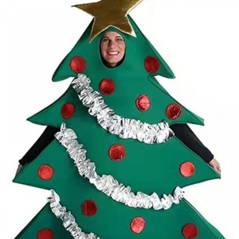 2023 Christmas Stylish Tree Cosplay Costume With Cozy Foot Covers For Holiday Events