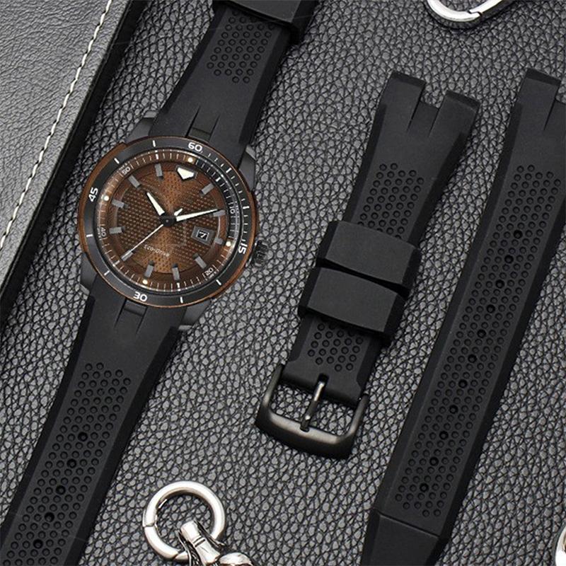 Silicone Rubber Strap Suitable For Citizen AW1475 1476 1477 CA4154 4155 Watch Men's Replacement Band Sports Waterproof Bracelet