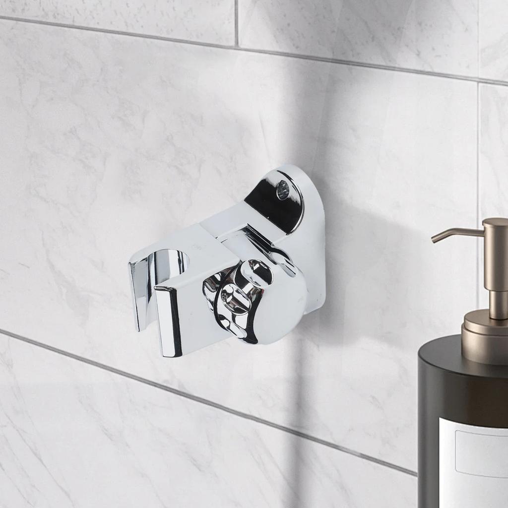 Shower Head Holder 1PCS ABS Accessories Adjustable Fixtures For Bathroom Home Shower Bracket Silver Suction Useful