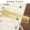 1pc Cute Cat Painting Templates Stencil Metal Hollow Bookmark Ruler DIY Hand Account Diary Painting Drawing Stationery Supplies