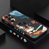 Creative Planet Cartoon Astronaut Square Silicone Phone Case For Samsung Galaxy S23 Ultra S22 Plus S21 FE S20 Note 20 Soft Cover