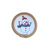 Woven Cotton Rope Christmas Coaster Heat Resistant Insulated Mat Snowman Pot Table Mat  Kitchen
