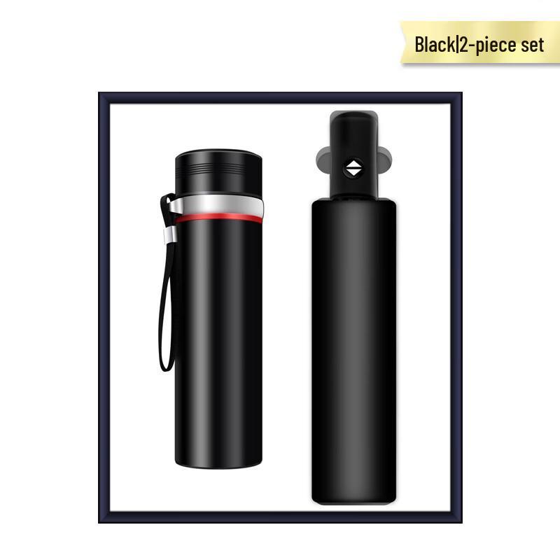 Temperature Control Insulated Mug & Umbrella 2-Piece Set