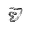 Forest Style Retro Old Snake Shape Irregular Ring Temperament Simple Geometric Ring Adjustable