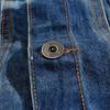 Herren Slim-Fit Trendmarke Denim Weste, Große Größe Motorrad Denim Weste, Patch Weste, Zerrissene Weste
