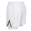 Men 2 In 1 Quick Dry Athletic Shorts Elastic Waist Drawstring With Liner