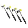 25mm Plastic and Rubber Hammer Mallet for Jewelry, Leather Crafts, Woodworking (Black)