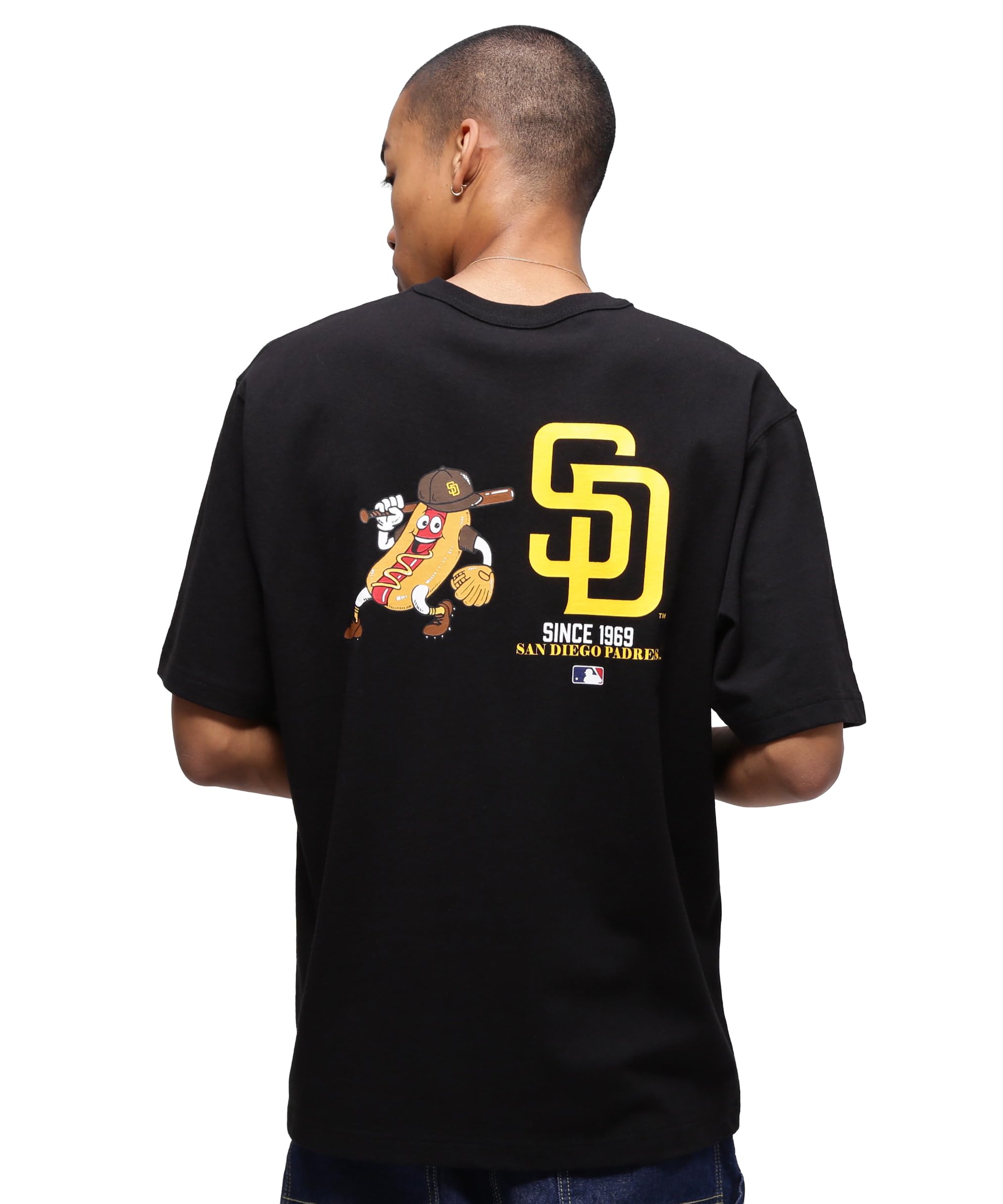 AVIREX Футболка New Era San Diego Padres мужская M 010 черная 783-5234012 9409₽