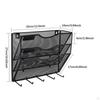 Wall File Mail Organizer Holder 3 Tier for Pamphlets Notebooks Save Space Versatile Paper