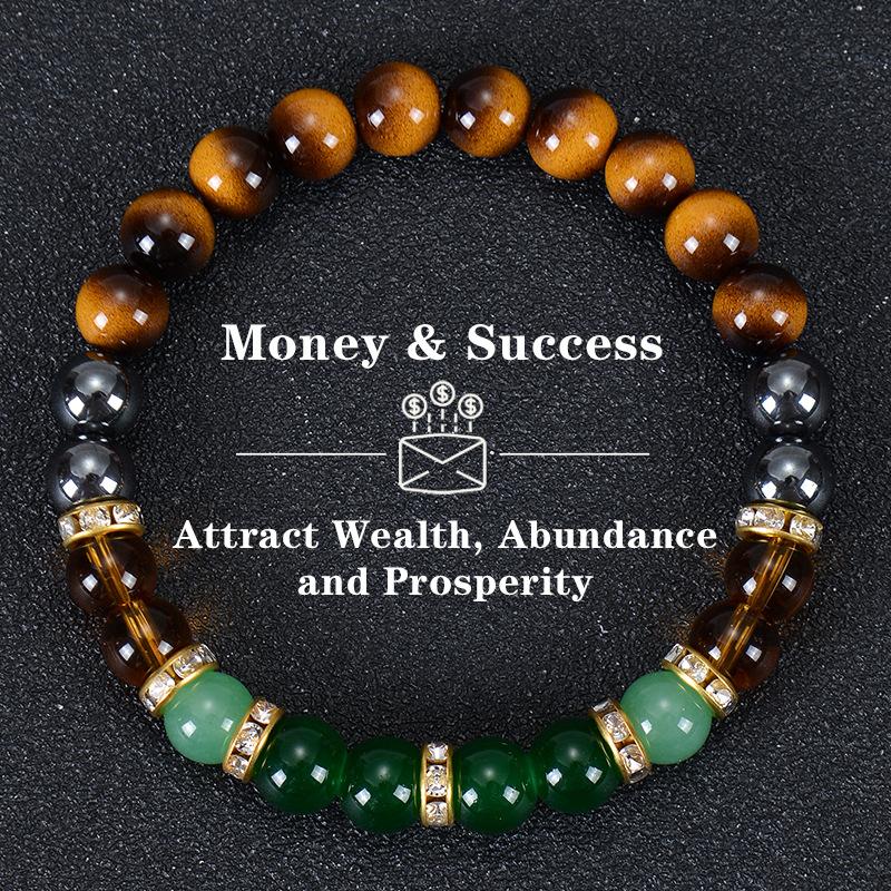 JYL TS Bracelet Handmade  Faceted Beads Amplify Positive Energy & Charm Money&Success-1