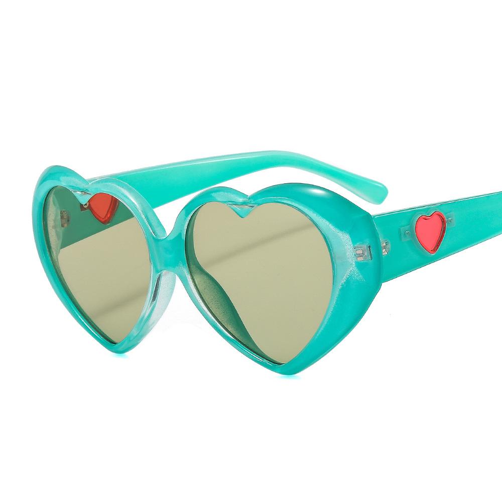 Modern Designer New Custom High Quality Fashion Women Anti Uv Heart Sunglasses Men Luxury Trend Black Heart Shades Sunglasses