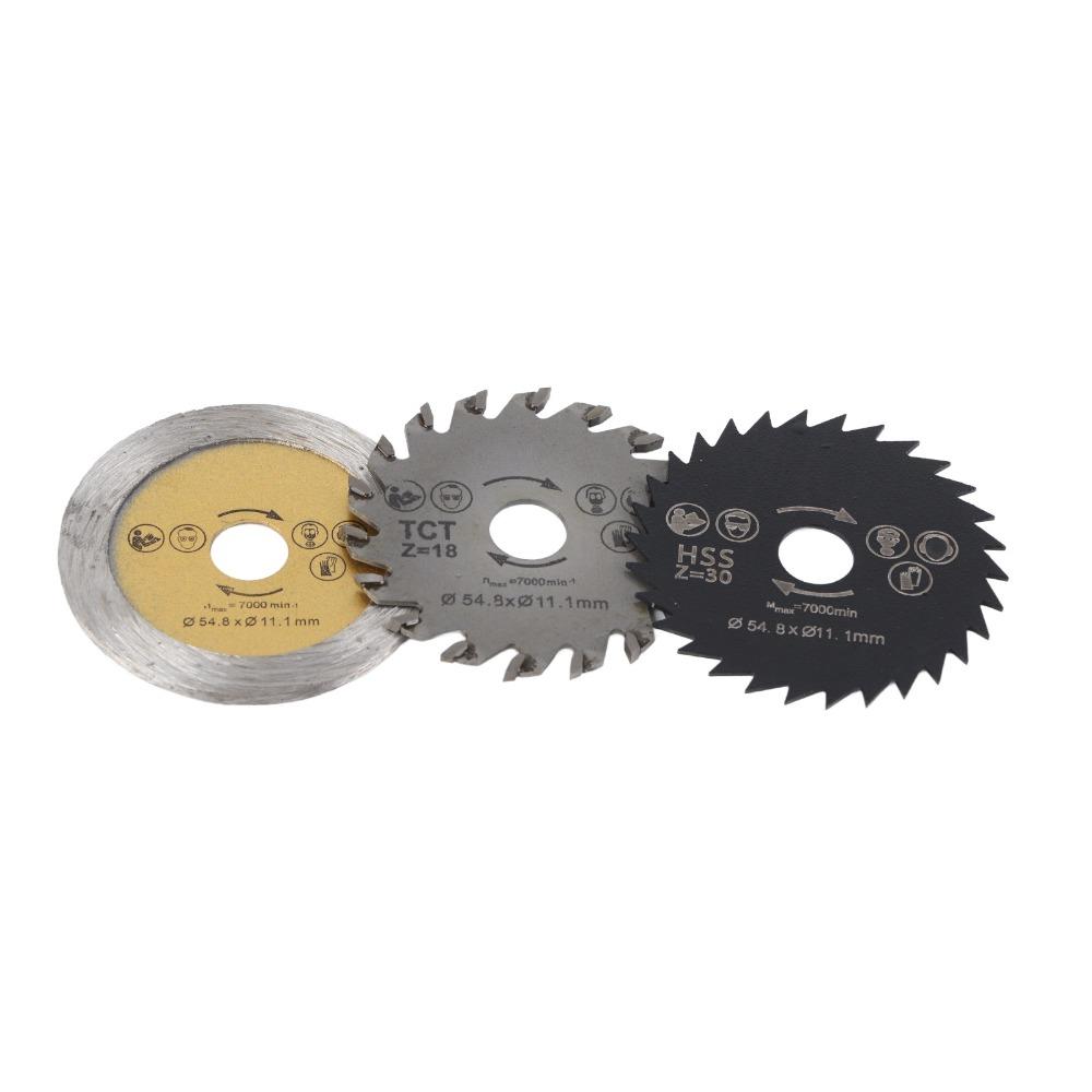 3pcs With Mandrel Mini Circular Saw Blade