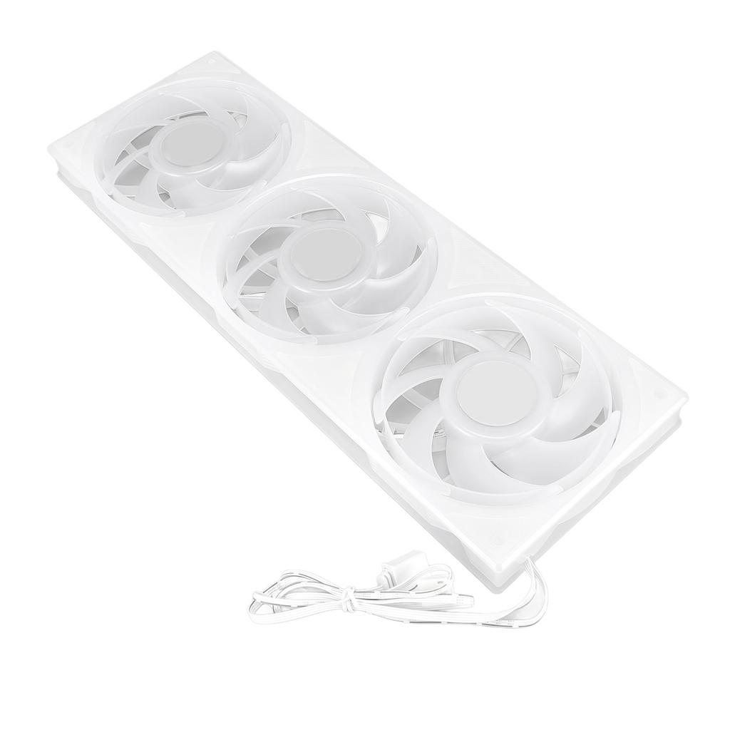 360mm 3 in 1 Computer Case Fan 5V ARGB 2200RPM 4 Pin PWM MFDB Dynamic Pressure Bearing 7 Blades Quiet Case Cooler Fan for PC