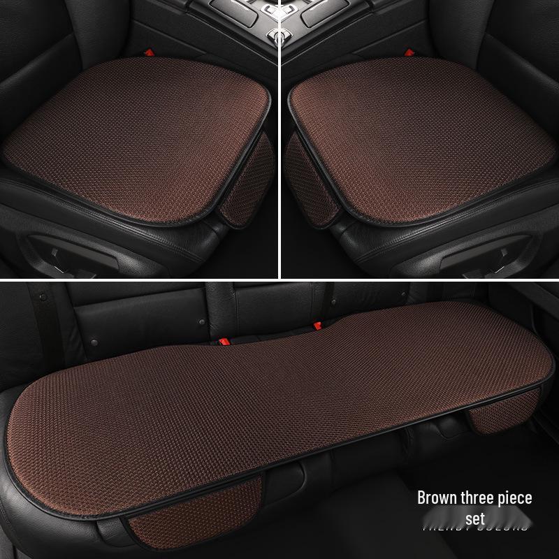 

Всесезонная подушка на сиденье автомобиля из ледяного шелка - Дышащая, прохладная и высококачественная Front Single Seat кофейный