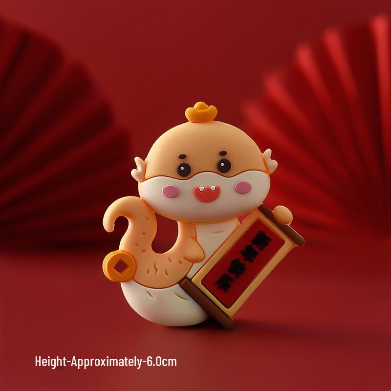 New Year Muffin & Cupcake Decoration Ornament with Transparent Packaging Box