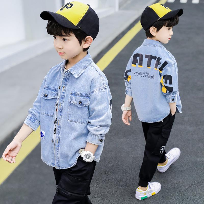 Summer and Autumn Boys Denim Shirt 