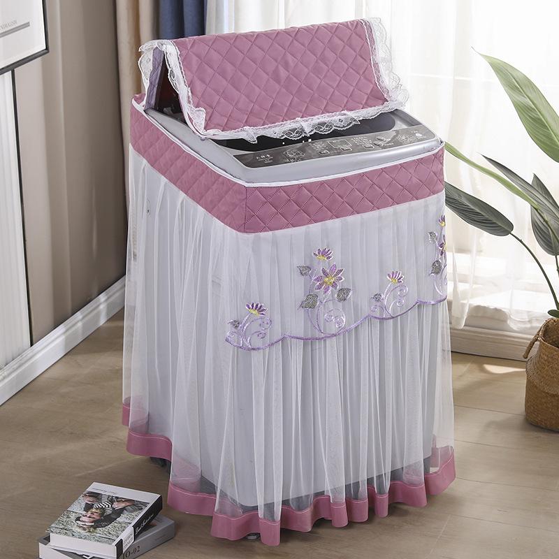 Agitator Washing Machine Cover, Lace Fabric Dust Cover, Universal Thickened Cover Fabric Dust Cover