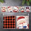 Mixed Pattern OPP 7*7+3cm Christmas Birthday Bags New Snack Packaging Pouch  Party Supplies