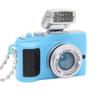 Simulation Camera Keychain with LED Light and Sound 5cm Beaded Chain Pendant for Night Visibility and Interactive Play