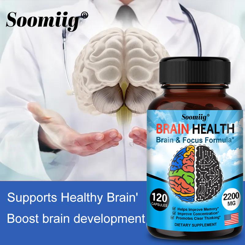 Brain Booster, Focus, Memory, Function, Clarity-120 Capsules