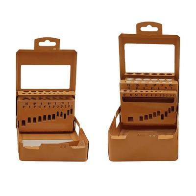 Drill Bit Index Case Easy To Use Simple Scale Marking Sturdy Portable Metal Index Storage Box for Twist Drills Professional Home