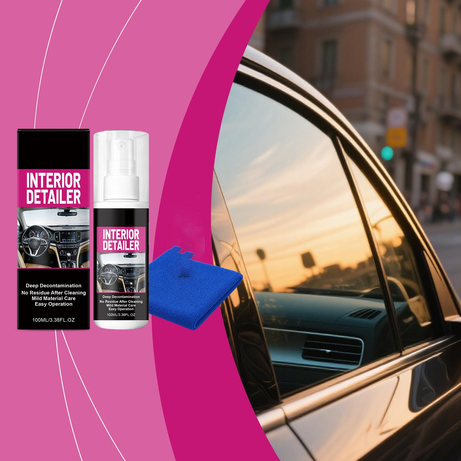

Car Interior Cleaner - Car Interior Odor Removal, Stain Cleaning, Refurbishment, Maintenance And Care Agent 100ml One Size