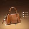 Genuine Leather Women Shoulder Cross Body Handbag Top Handle Bag Casual Designer Female Oil Wax Cowhide Messenger Tote Bag