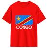 Congo Flag Unisexs T Shirts Crazy Tees Short Sleeve Crew Neck Tshirt 100 Cotton 6xl Clothing