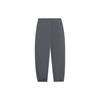 Li Ning Sports Lifestyle Series Solid Color Mid Waist Straight Leg Cuffed Knitted Sports Pants Men Pants Stone-Grey AKLSE93-1
