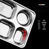 ZLIII 316 Stainless Steel Divided Lunch Tray