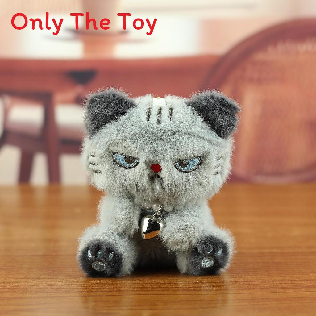 Cute Cat Plush Toy Keychain With Pp Cotton Filling For Bags And Keys