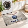 Chicago Cubs Custom Name Flannel Rug Kitchen Mat Non Slip Floor Carpet Personalized Home Decor