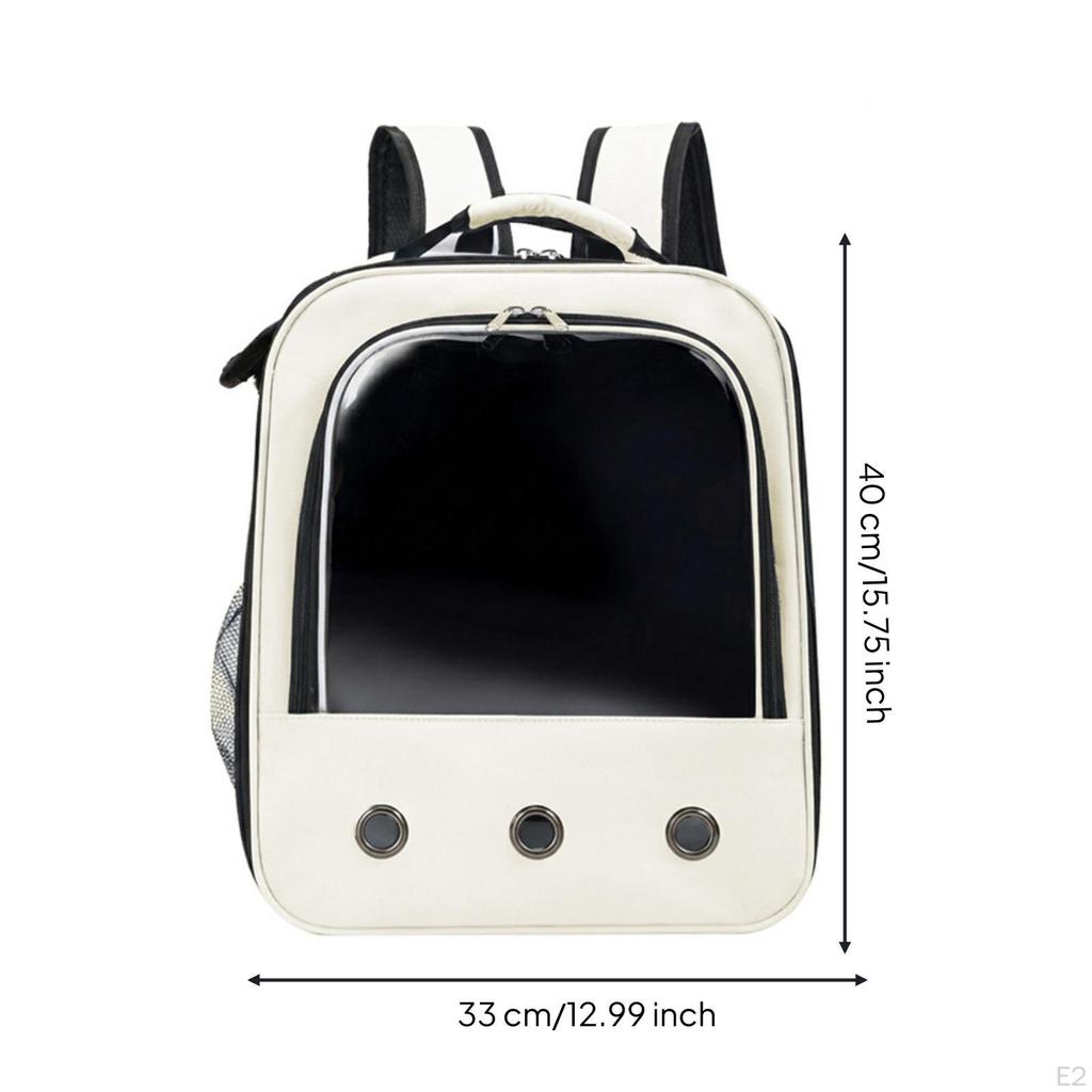 Pet Carrier Backpack with Window Ventilated Cat Breathable for Cats, Small Dogs, Travel,