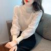 Half Turtleneck Sweater for Women New Spring Style Fashionable and Stylish Inner Shirt Lace High-end Bottoming Shirt Top