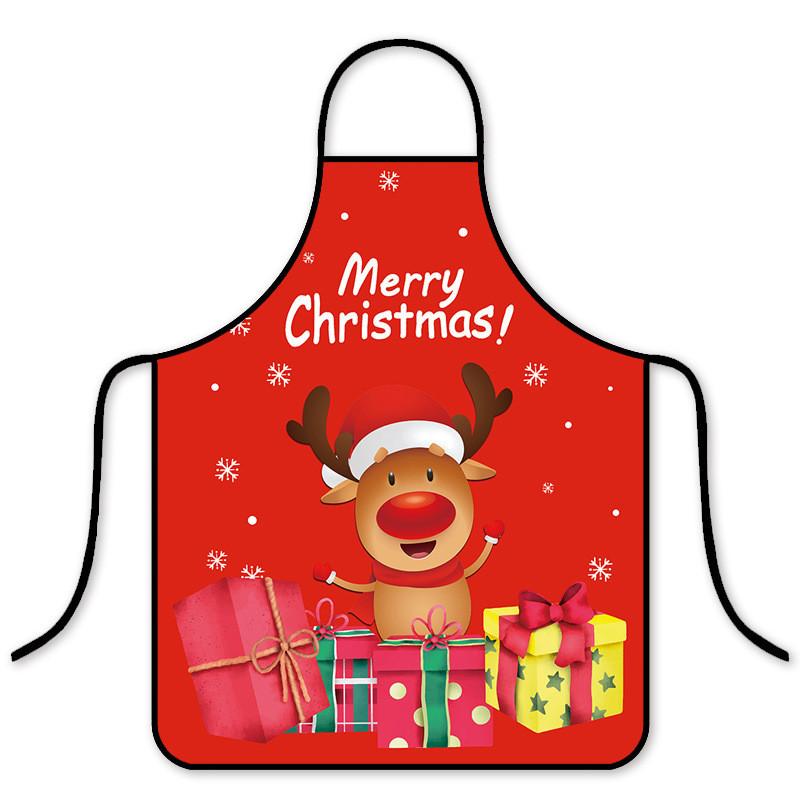 Christmas Holiday Waterproof Oilresistant Apron With Creative Fun Patterns For Adults And Kids