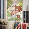 Cartoon Rilakkuma DIY Wandteppich Hängend Tarot Hippie Wandteppiche Schlafsaal INS Heimdekoration