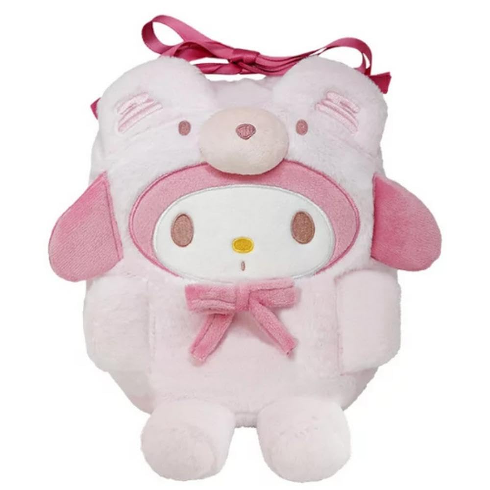 Morimoto Sangyo Plush Drawstring Bag Sanrio My Melody H20 X W21 X D20cm RM-8503