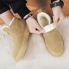 Thick Plush Platform Snow Boots Women Winter Keep Warm Fur Cotton Shoes Woman Faux Suede Slip-On Ankle Botas Padded Shoes