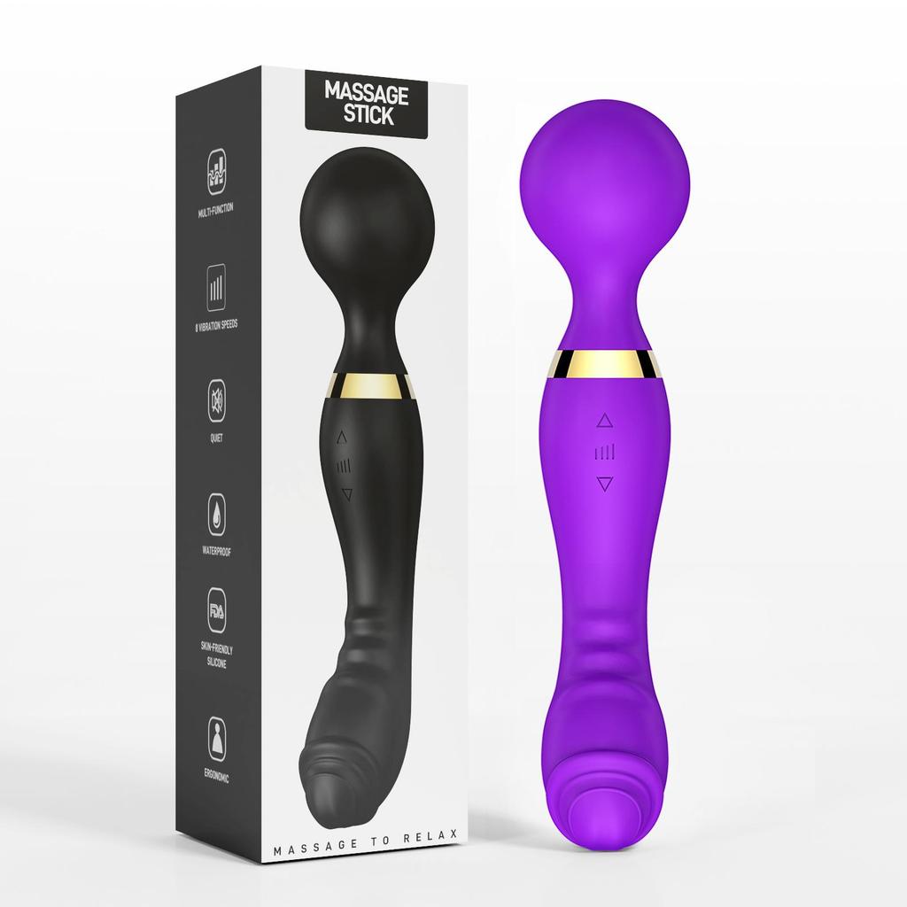 Bacchetta Magica 20 Velocità Potente Vibratore Dildo Doppio Motore Grande Massaggiatore Punto G AV Stimolatore Clitorideo per Donne Adulte Giocattoli Sessuali