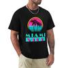 Miami Vice T-Shirt Lässiges Alltags-Kurzarm-T-Shirt