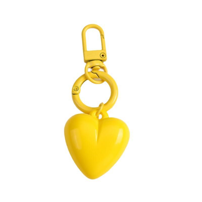 Summer Dopamine Candy Color Resin Love Keychain Pendant, Bag Accessories Pendant Creative Versatile