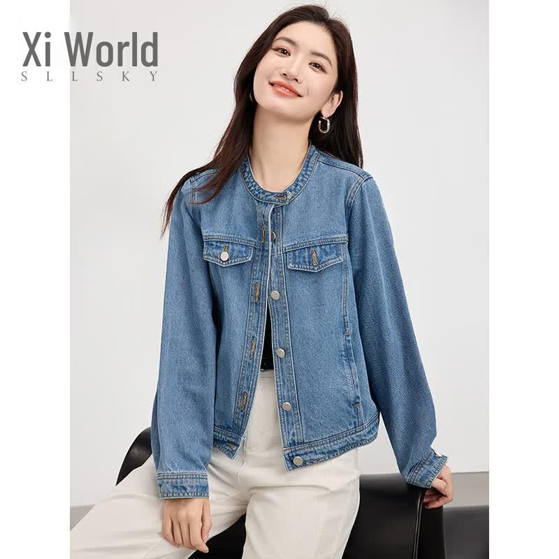 Women s Vintage Style Denim Jacket S