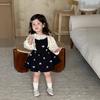 Frühlings- und Herbstkleidung für Mädchen, Frühlingskleidung für Kinder, Kinderkleidung, zweiteiliges Set aus Jeansrock mit Trägern für Babys
