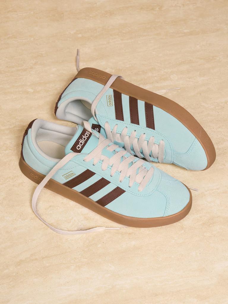 Adidas "T Head Shoes" VL COURT Vintage Casual Shoes Slip-on Style Product Code KK3772