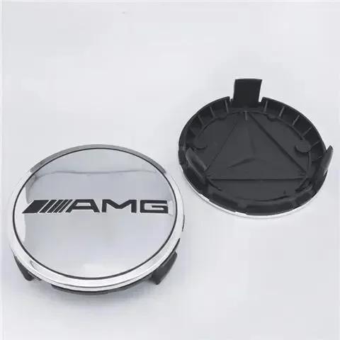 4 pieces 75mm Car Wheel Center Hub Caps Cover for Mercedes-Benz A/B/C/E/S/GLA/CLS Class C200L GLC GLK CLA decorate Accessories