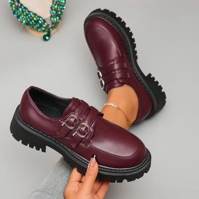 Chaussures Lolita Gothiques à Plateforme Mode Femme Style Collège Escarpins en Cuir Verni Chaussures d'Uniforme Scolaire Japonais Zaptos Mujer